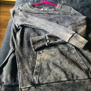 H&M sweatshirt grey faded wash small